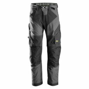 6903 Pantalones largos de trabajo FlexiWork gris acero/ negro