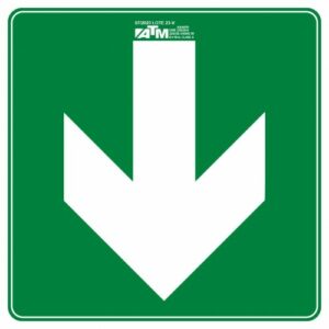 Señal flecha bidirección derecha e izquierda PVC