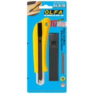 Cúter de bloqueo automático BN-AL y 10 cuchillas Excel Black