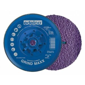Plato de desbaste con abrasivo de alto rendimiento para amoladoras angulares con rosca M14 Grind Maxx
