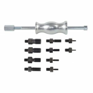 Extractor con martillo deslizante para piezas con agujeros roscados