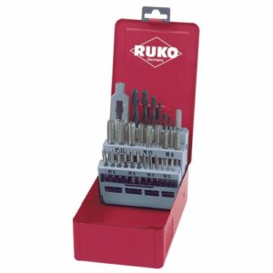 Juego machos de roscar con brocas de 29 piezas