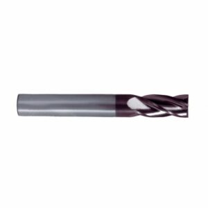 Fresa frontal de metal duro integral tipo N TiAIN DIN 6527 L / 6528 con 4 labios de corte