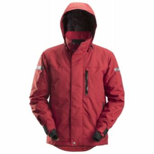 1102 Chaqueta impermeable con aislamiento AllroundWork rojo/ negro