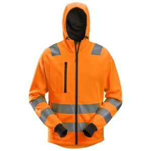 8039 Sudadera con capucha y cremallera completa de alta visibilidad clase 2/3 naranja