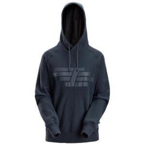 8070 Sudadera mujer AllroundWork Polartec® con capucha de rizo color azul marino jaspeado