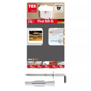 Taco de pared con gancho Pirat Bill-XL