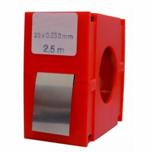 Rollo fleje calibrado 2.5 metros x 25 mm inox