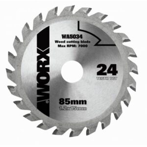 Worx WA5034 - Disco de corte madera Worxsaw 85mm 24T