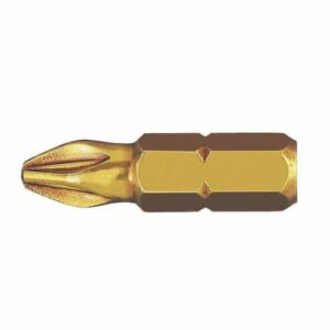 Punta Pozidriv (PZ) STANDARD-E extra dura guía 1/4" corta