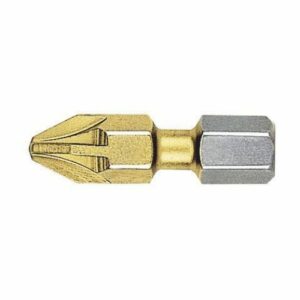 Punta Pozidriv (PZ) BITFLEX TIN guía 1/4" corta