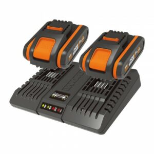 Pack de 2 Baterías PowerShare de 20V + Cargador doble