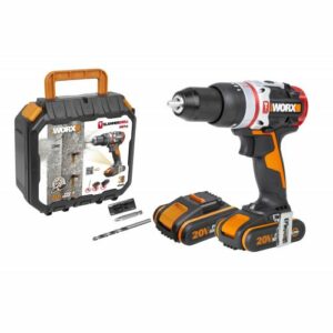 Worx WX354 - Taladro percutor Brushless Slammer Drill 20V 2.0Ah (2 bat)
