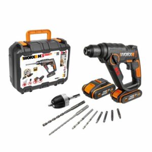 Worx WX390.1 - H3 Martillo / Taladro / Atornillador 20V 2.0Ah (2 bat)